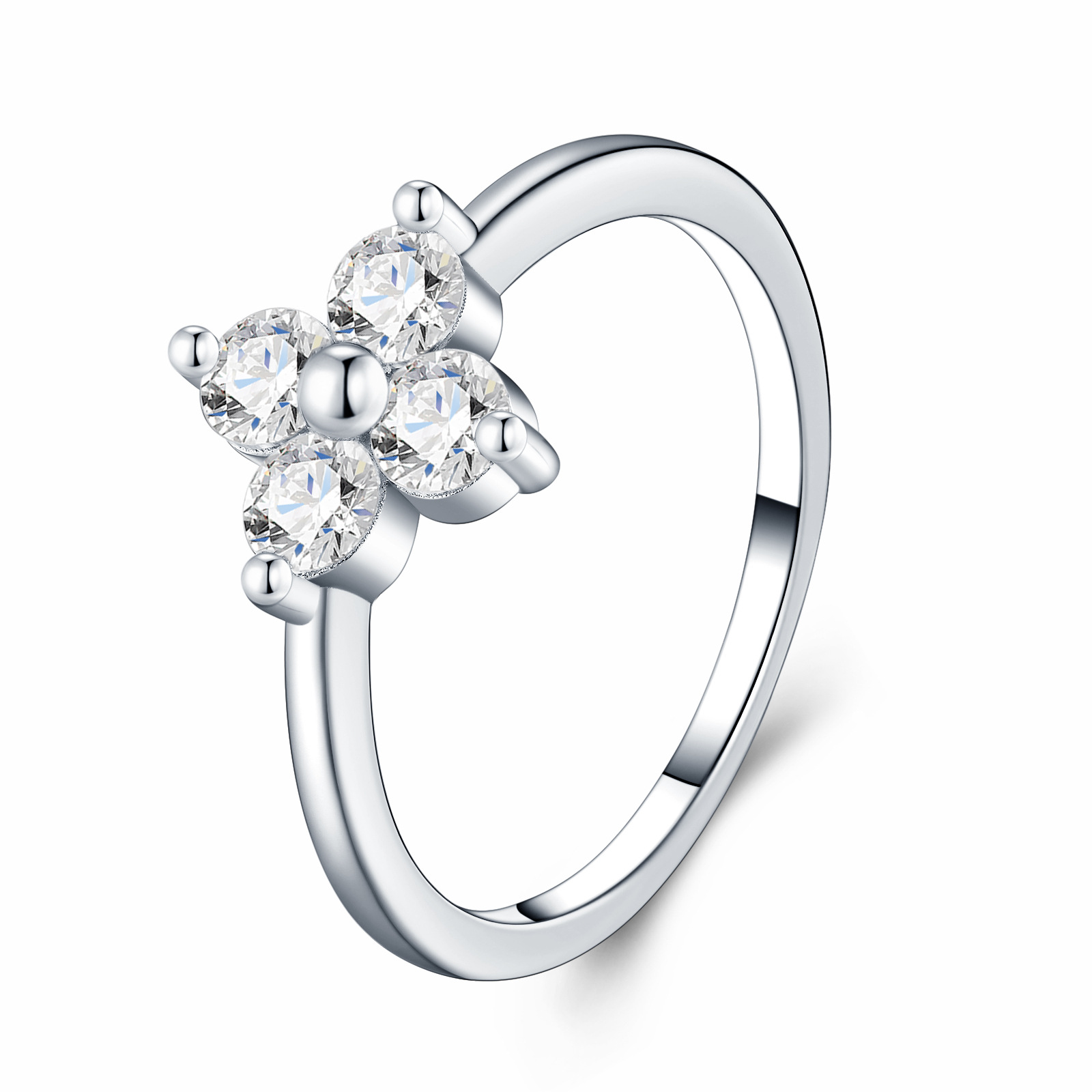 S925 Silver Moissanite Ring