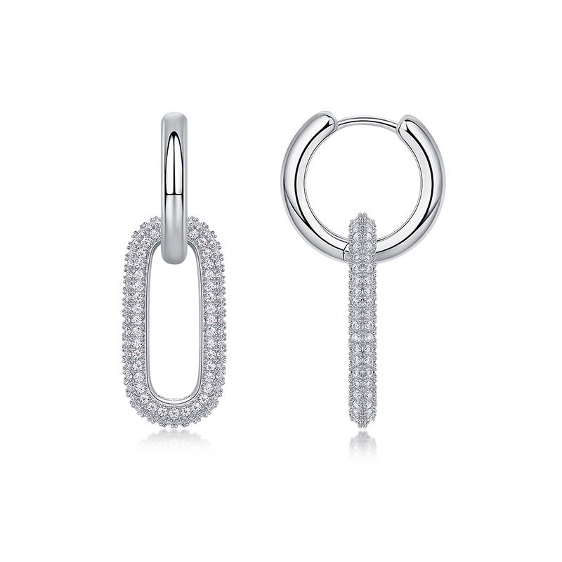 S925 Silver Moissanite Stud Earrings