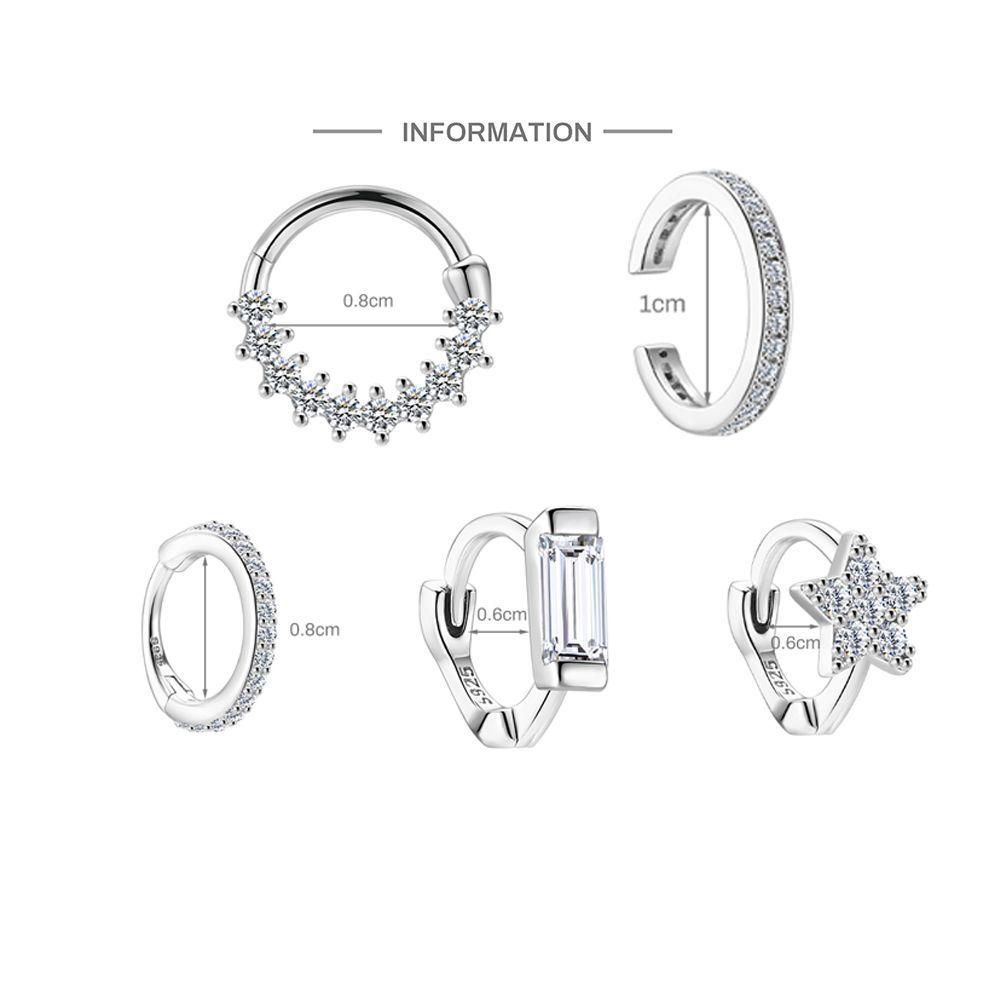 S925 Sterling Silver Moissanite Piercing Earring(Single unit)