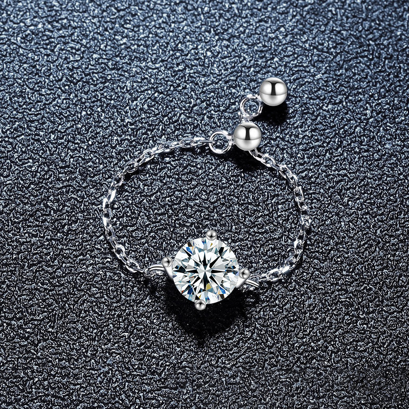 S925 Sterling Silver Mermaid Moissanite Ring