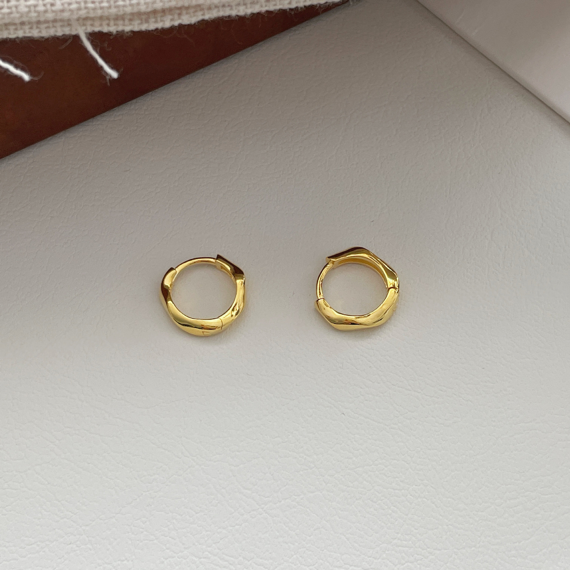 925 sterling silver circle earrings