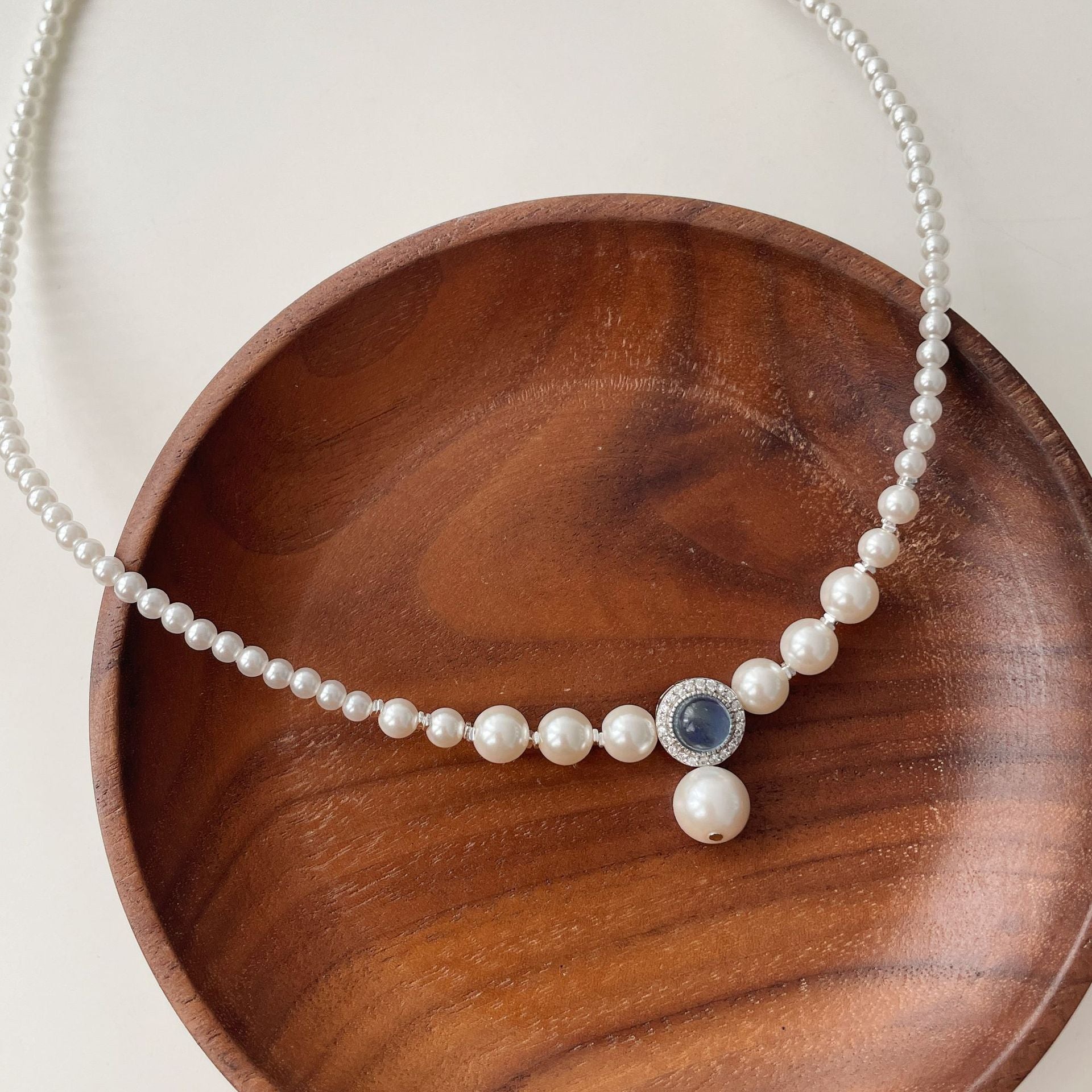 925 sterling silver pearl  necklace
