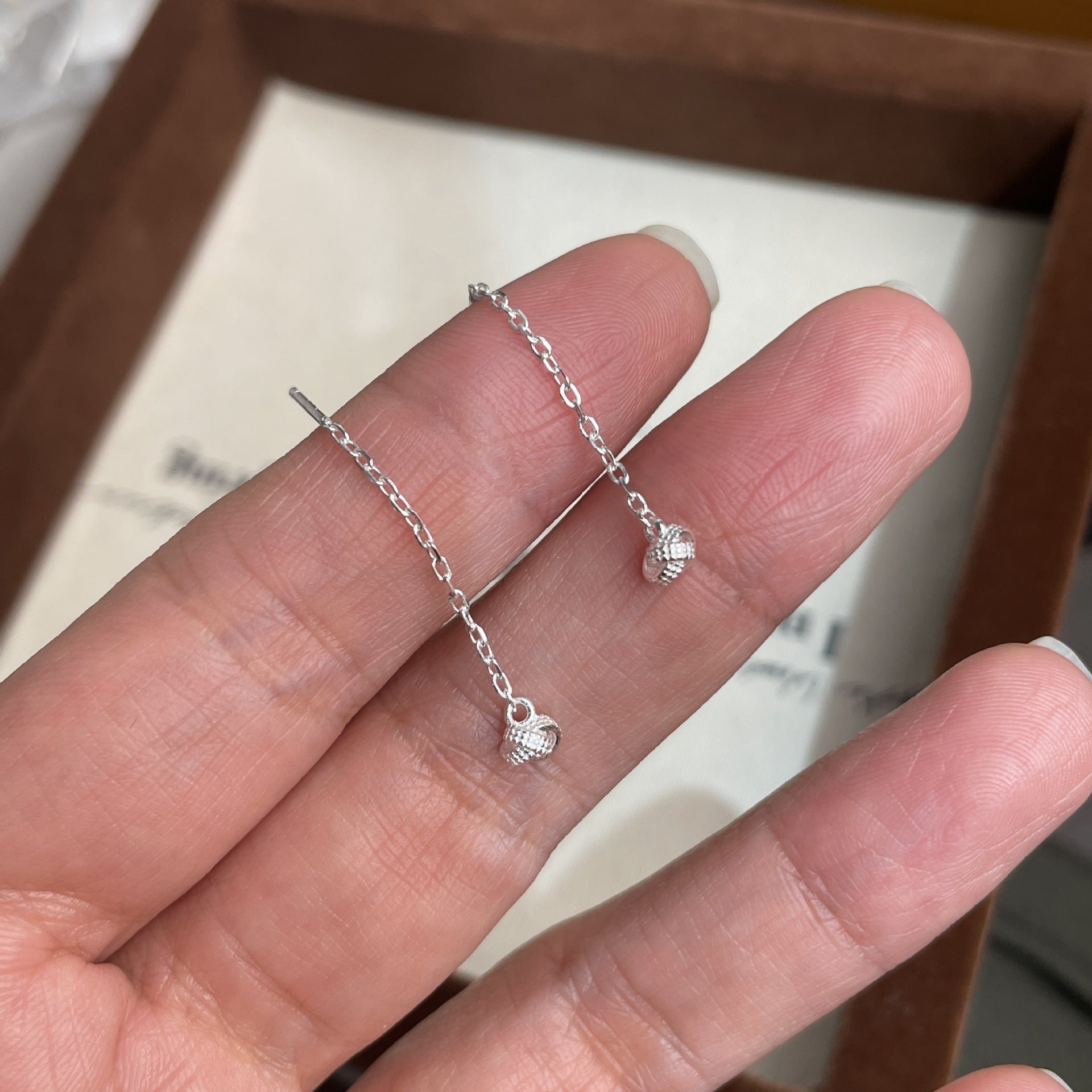 S925 sterling silver ear wire - silver