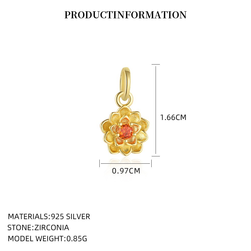 S925 Sterling Silver Pendant Set with Multi-colored Cubic Zirconia