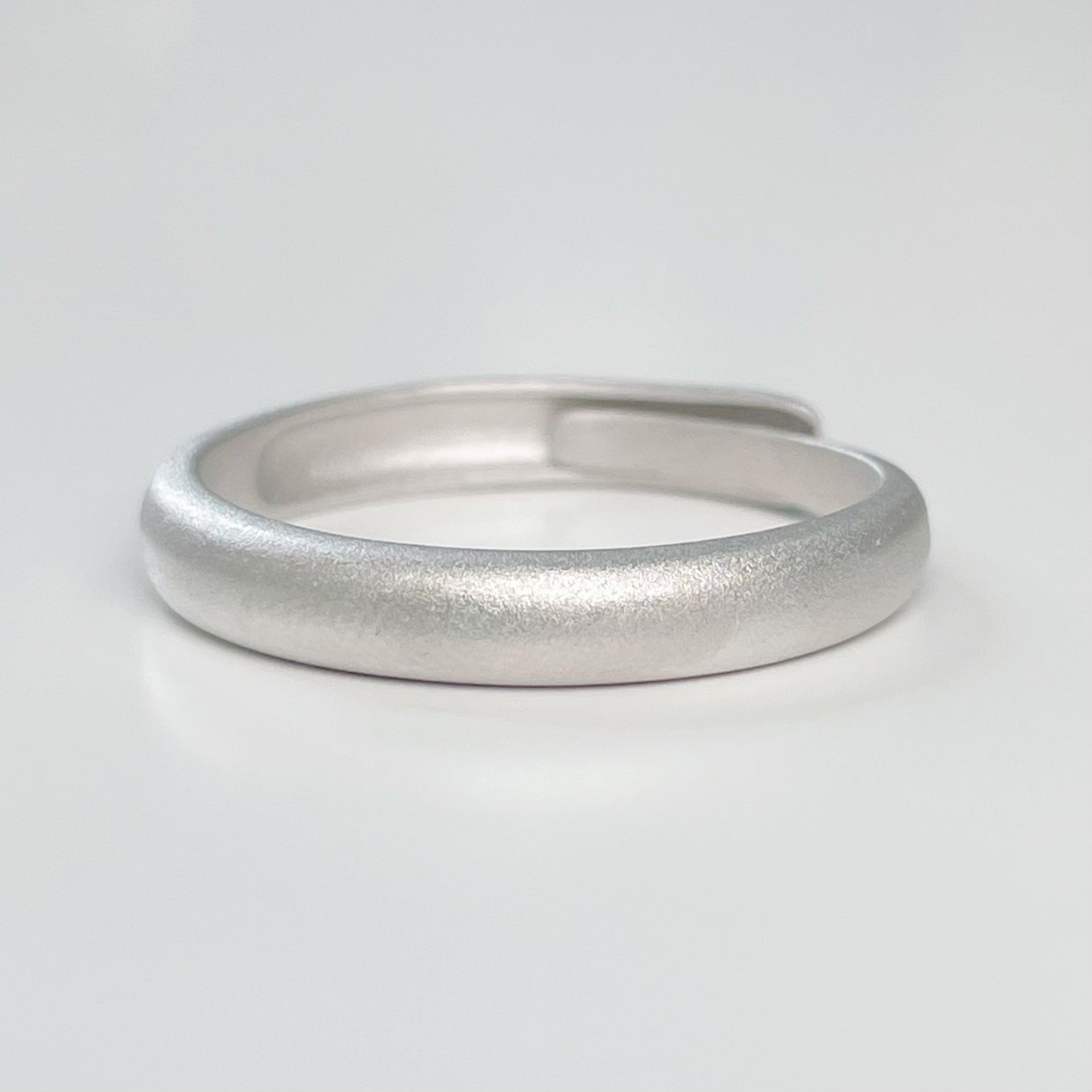 925 sterling silver couple ring matte matte ring