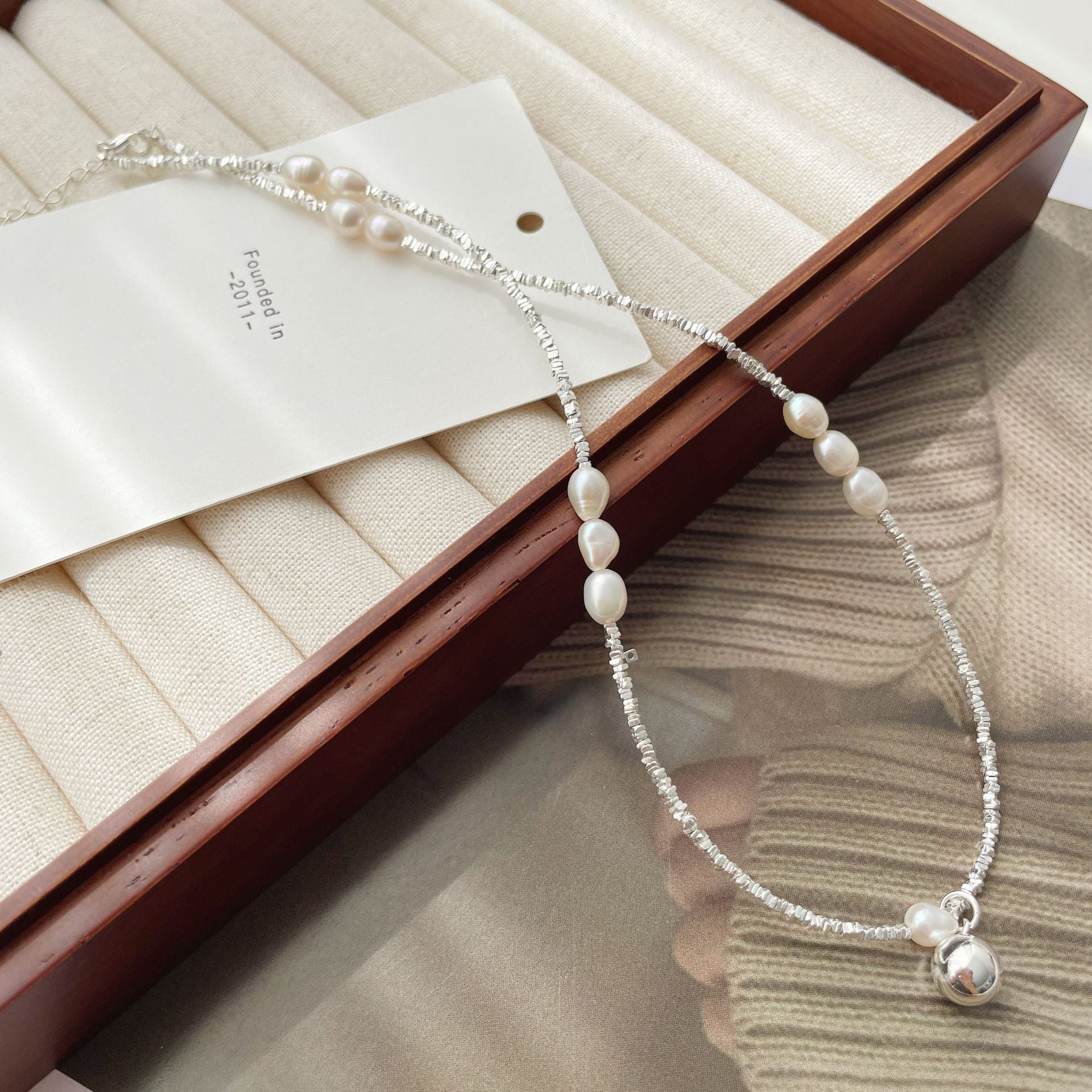 925 sterling silver freshwater pearl necklace