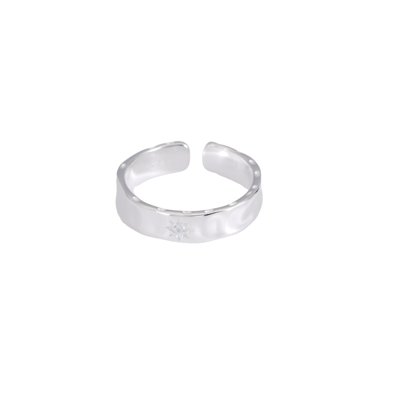 S925 sterling silver ring - silvery