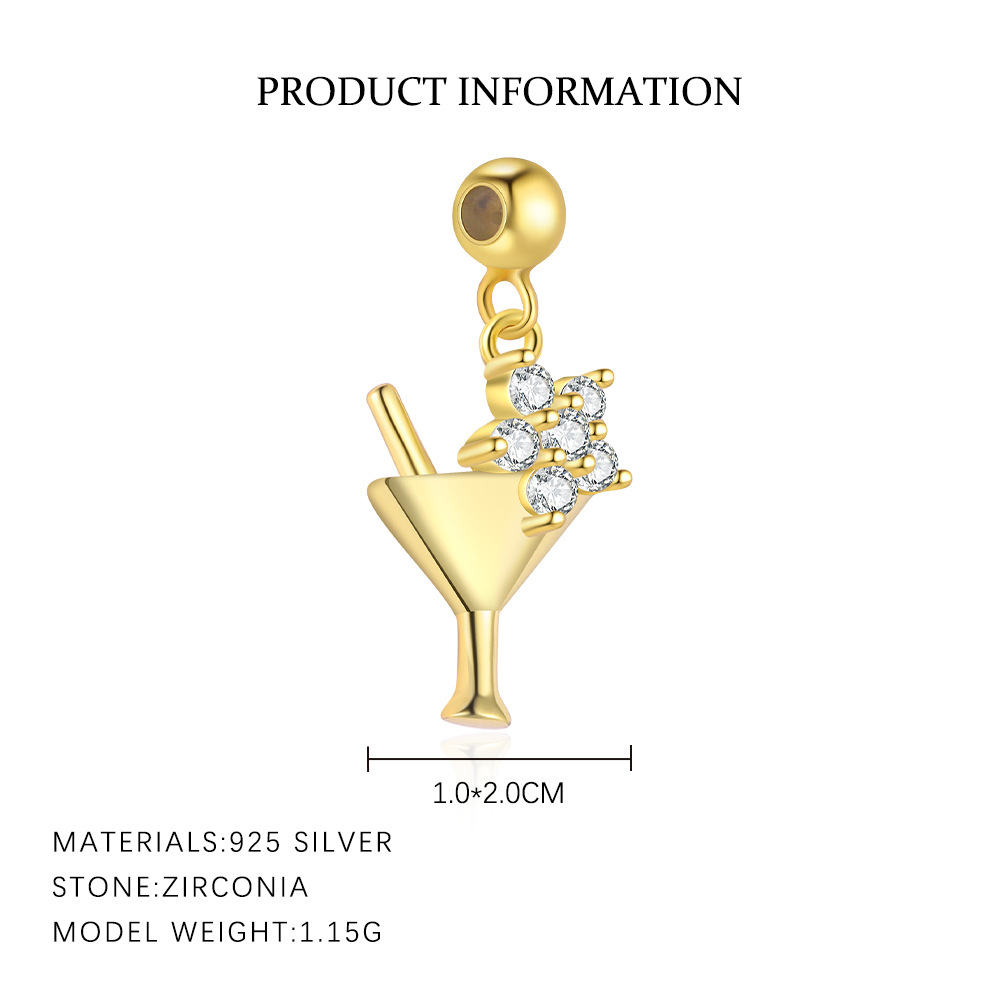 S925 Sterling Silver Zircon Pendant