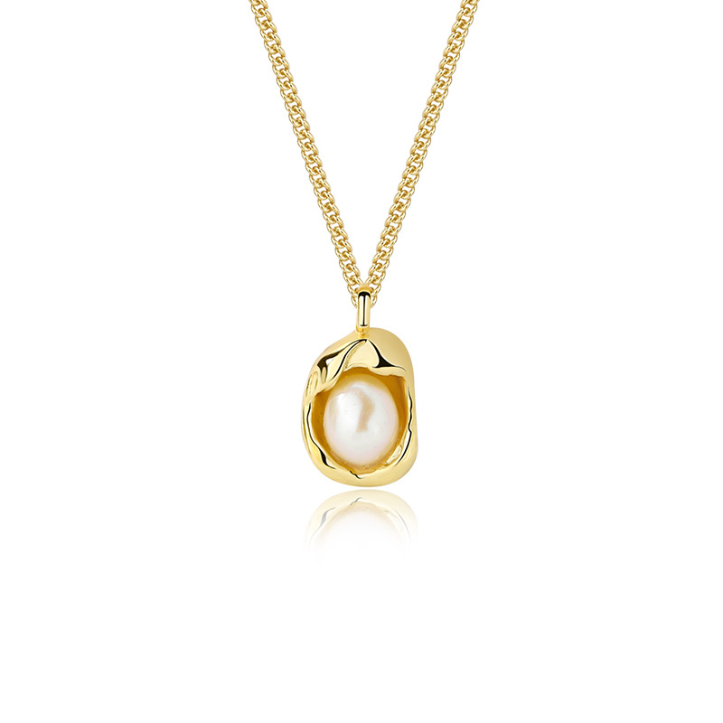 S925 Sterling Silver Pearl Necklace