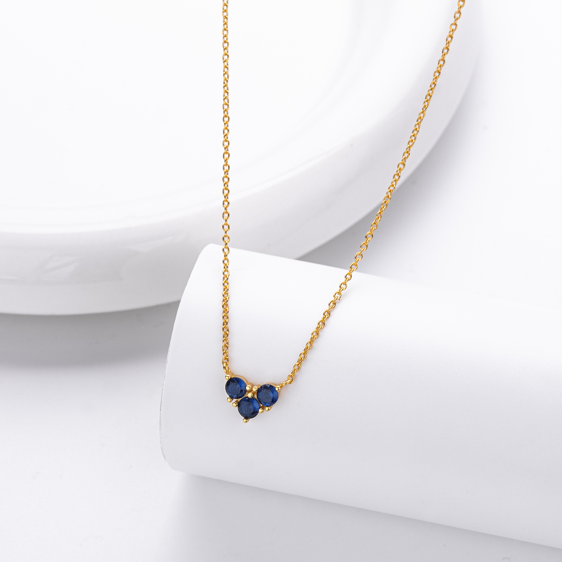 S925 Sterling Silver Niche Design Zirconia Necklace
