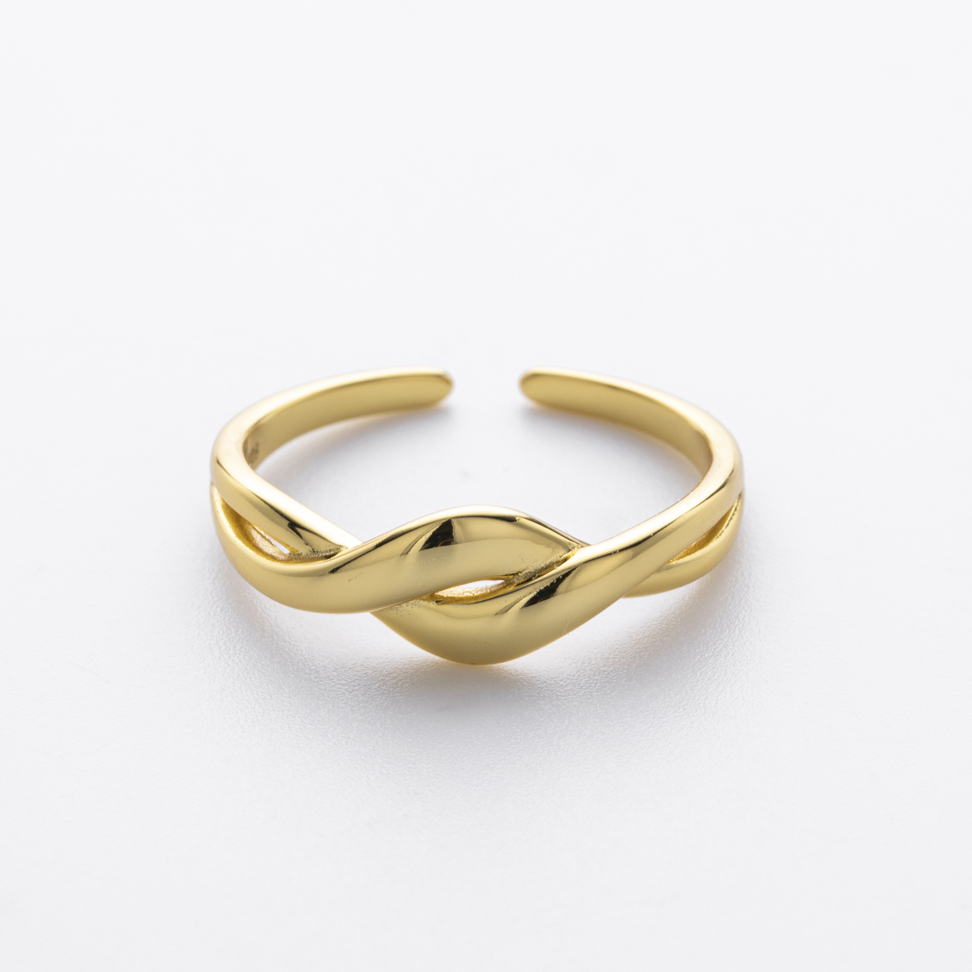S925 Sterling Silver Ring, Stylish and Unique Plain Wave Pattern