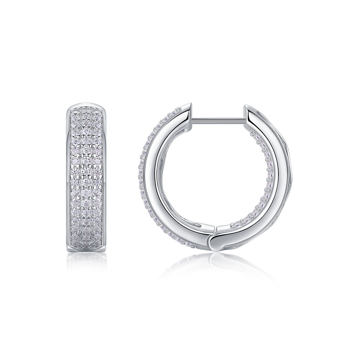 S925 Silver "Timeless" Moissanite Earrings