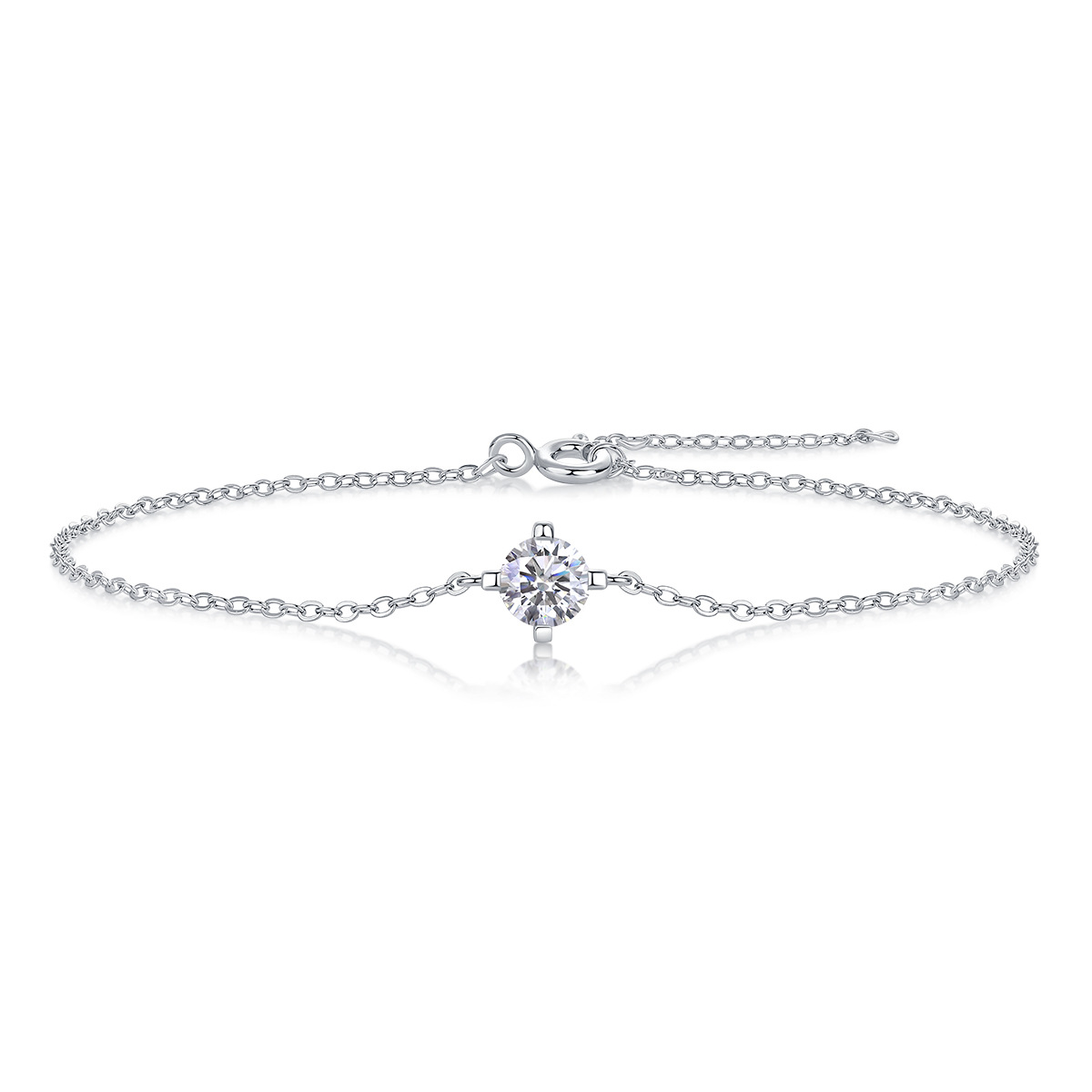 Minimalist S925 Silver Moissanite Bracelet
