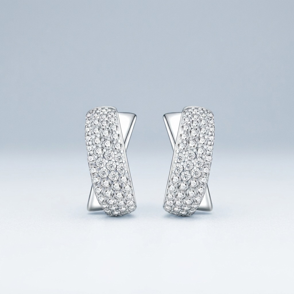 S925 Silver Moissanite Earrings