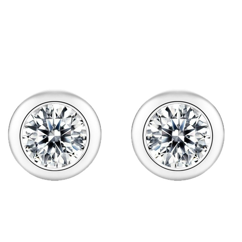 S925 Silver Moissanite "Perception Bubble" Stud Earrings