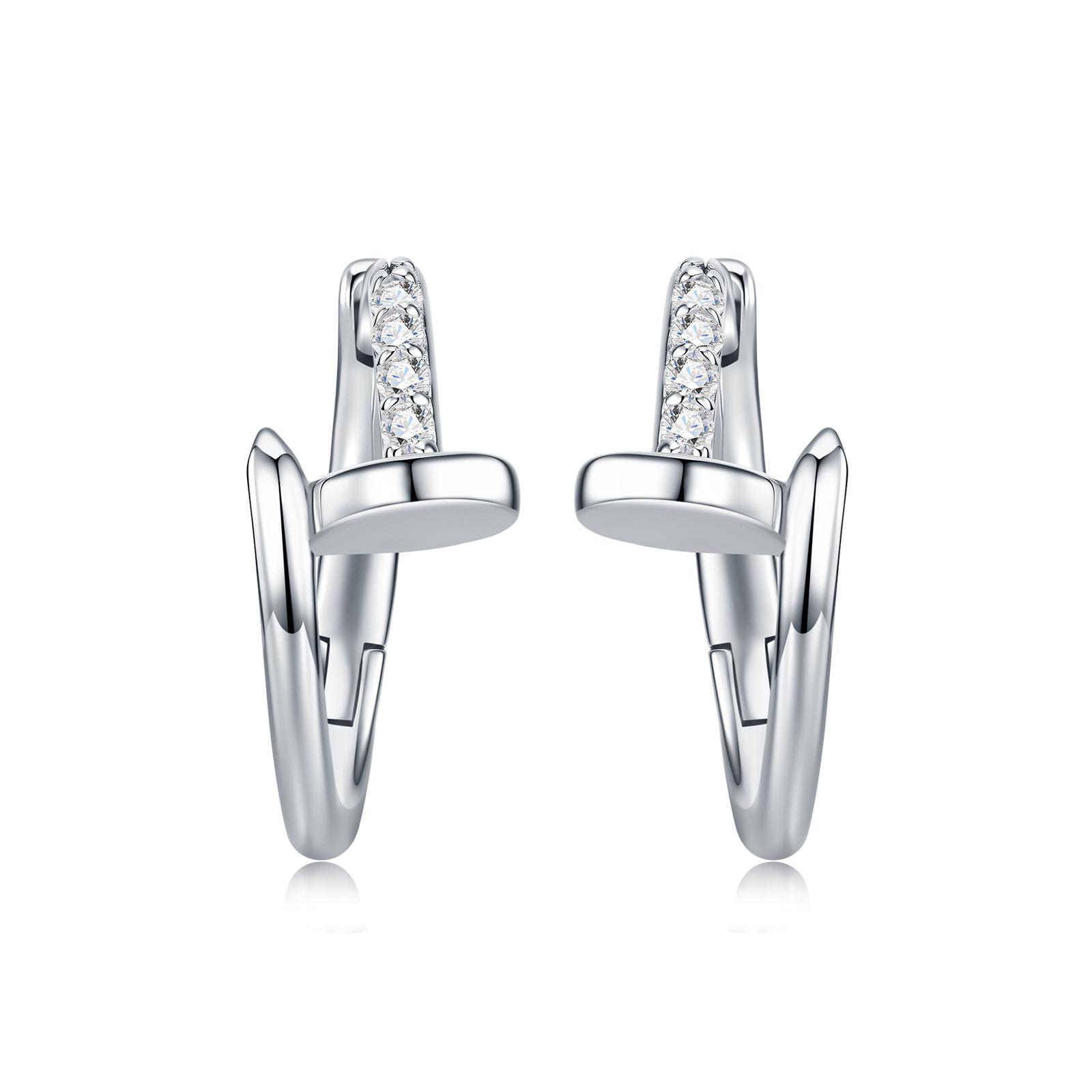 S925 Silver Moissanite Earrings
