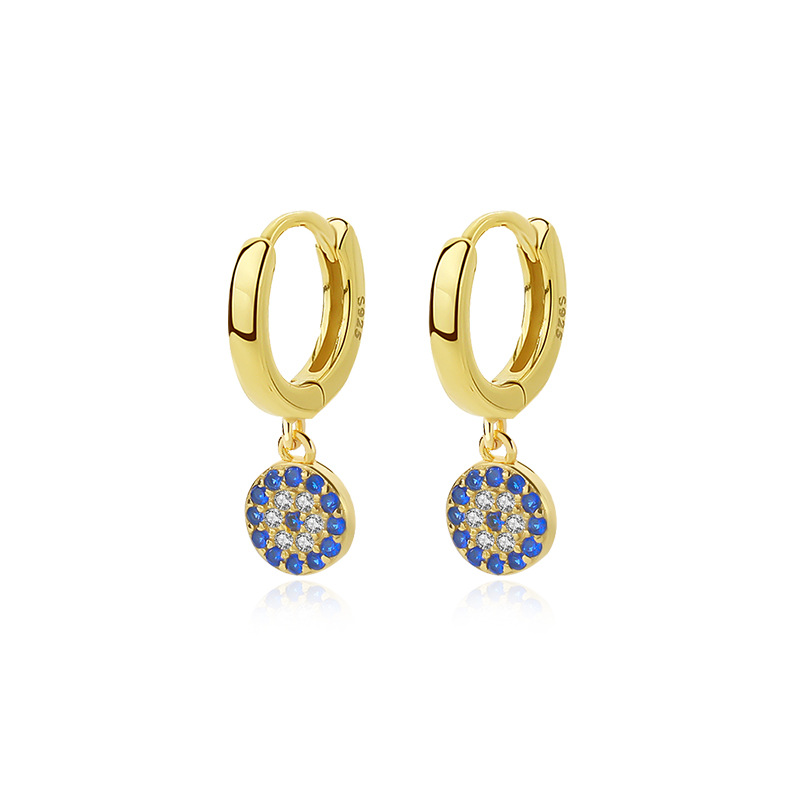 925 Sterling Silver Micro-Pave Zircon Huggie Earrings