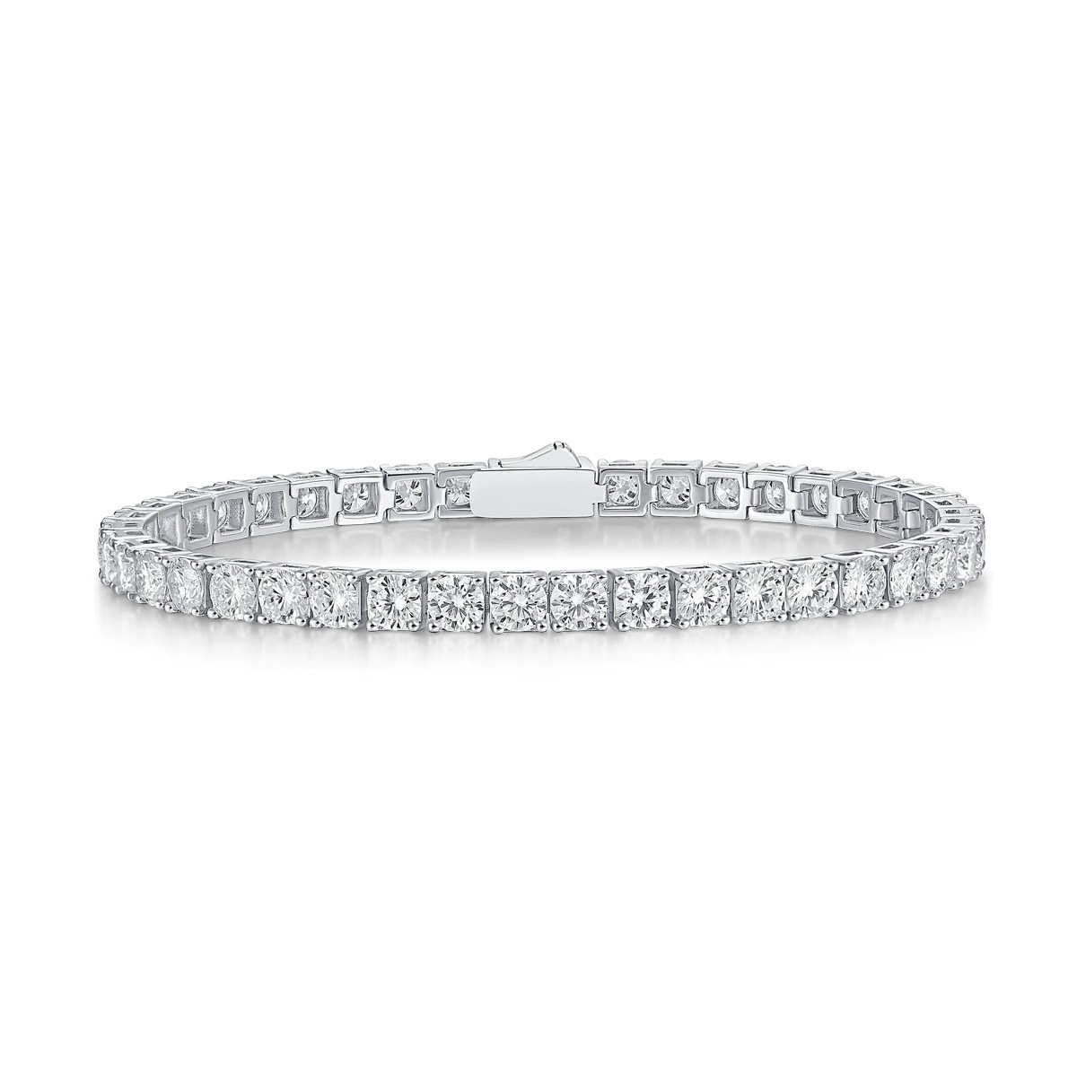 S925 Silver Moissanite Tennis Bracelet
