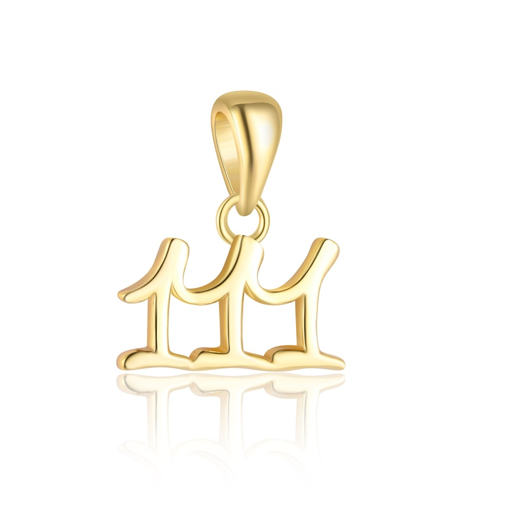 S925 Sterling Silver Number Pendant
