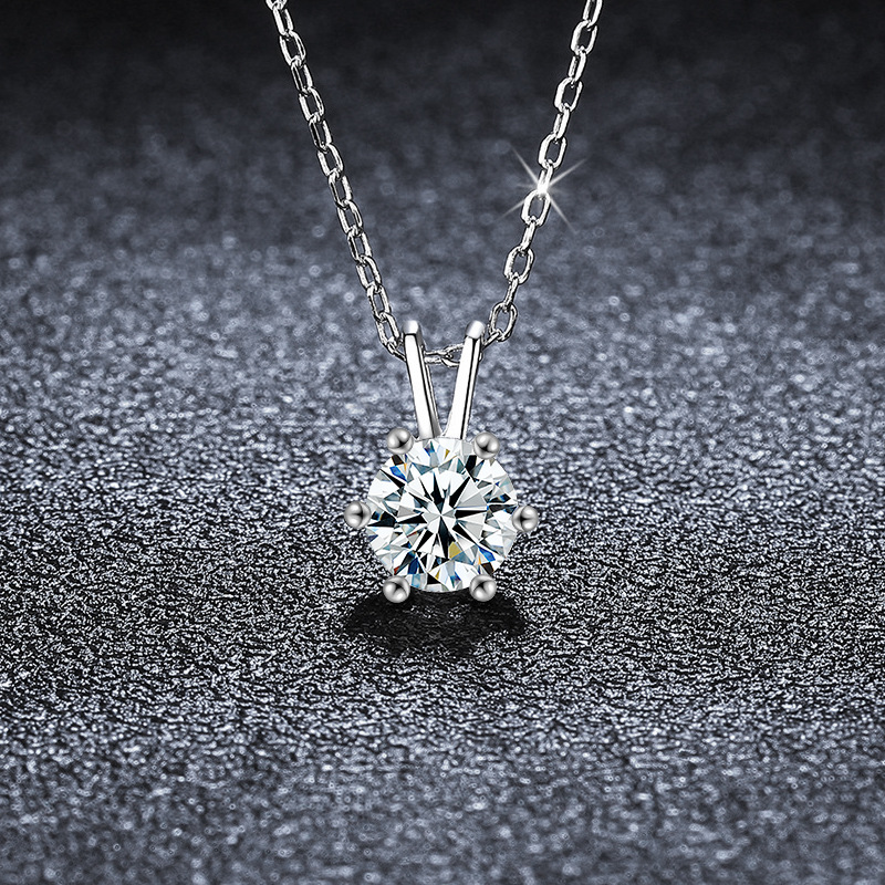S925 Sterling Silver Classic Six-Claw Necklace