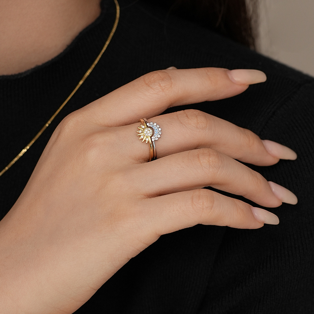 S925 Sterling Silver Micro-Pave Zircon Ring