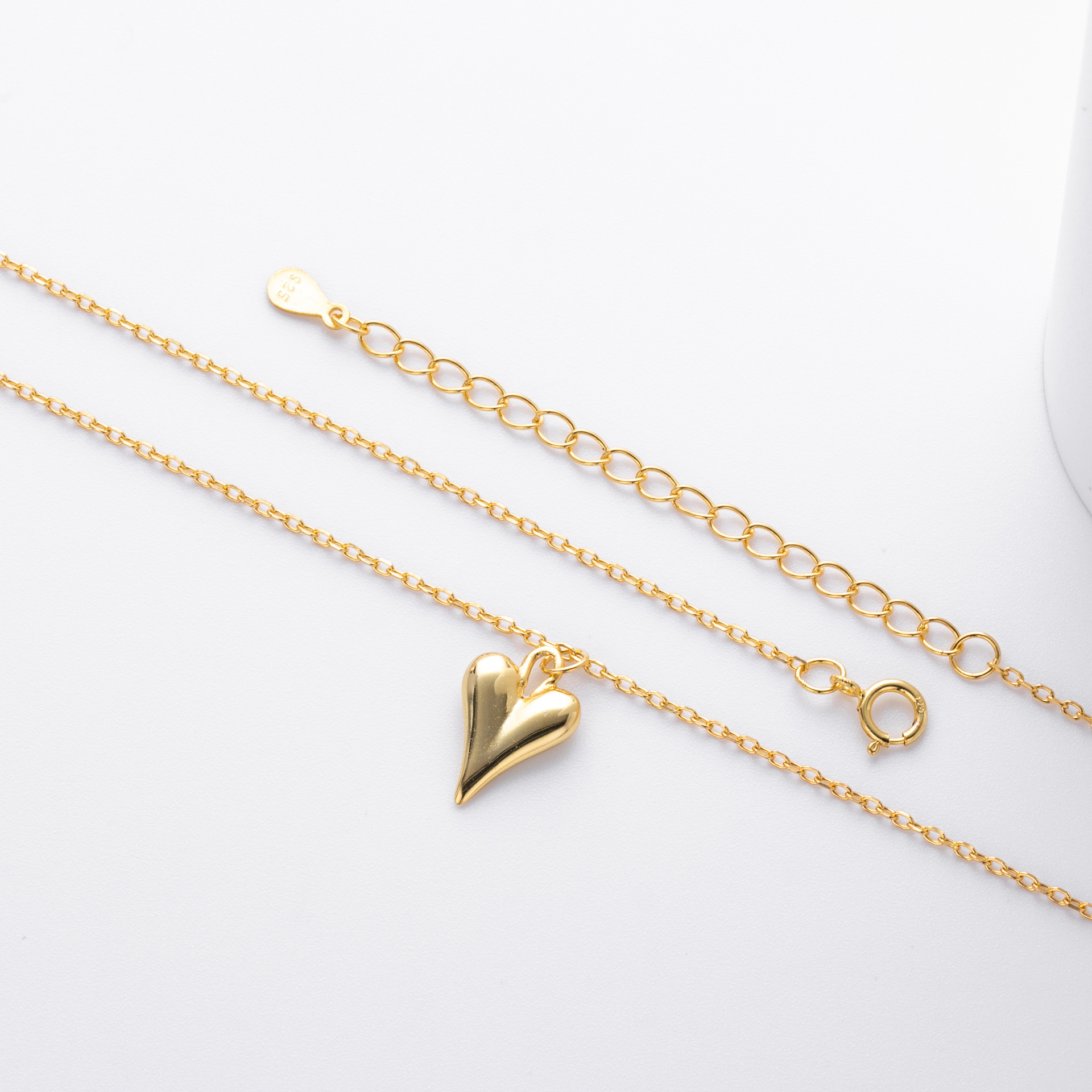 S925 Sterling Silver Heart Necklace