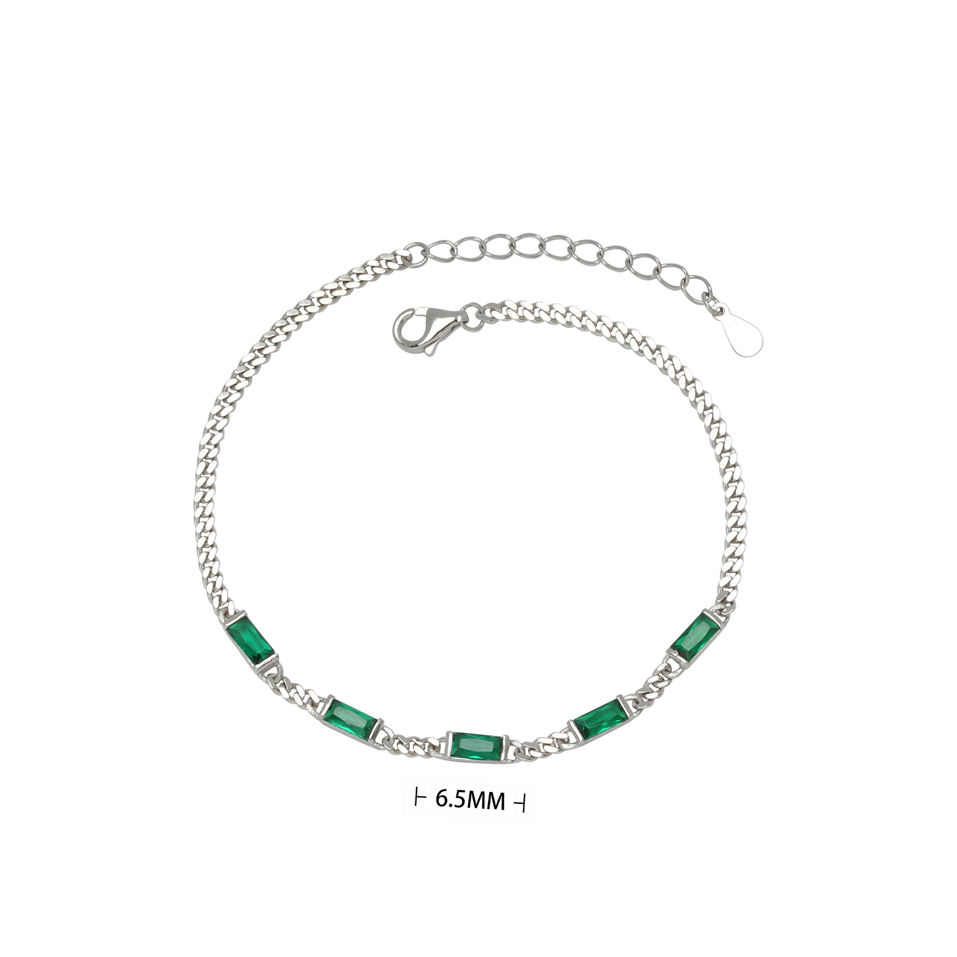 S925 Sterling Silver Cubic Zirconia Bracelet