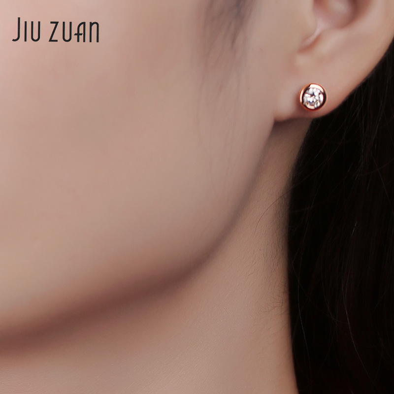 S925 Silver Moissanite "Perception Bubble" Stud Earrings