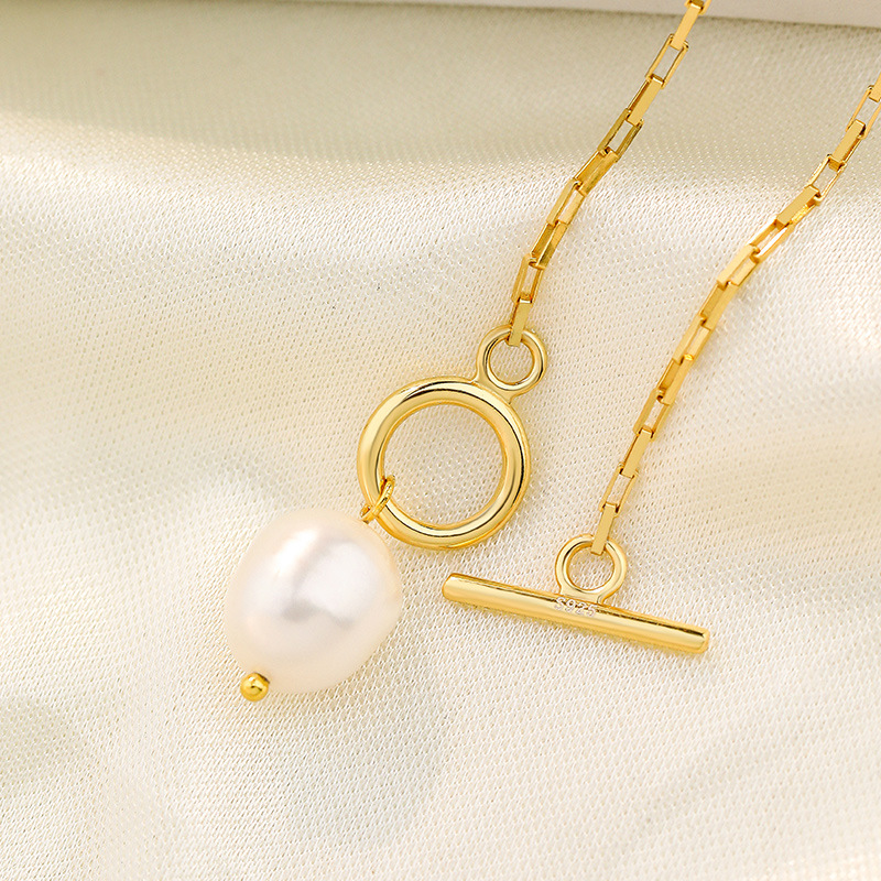 S925 Sterling Silver Pearl Necklace