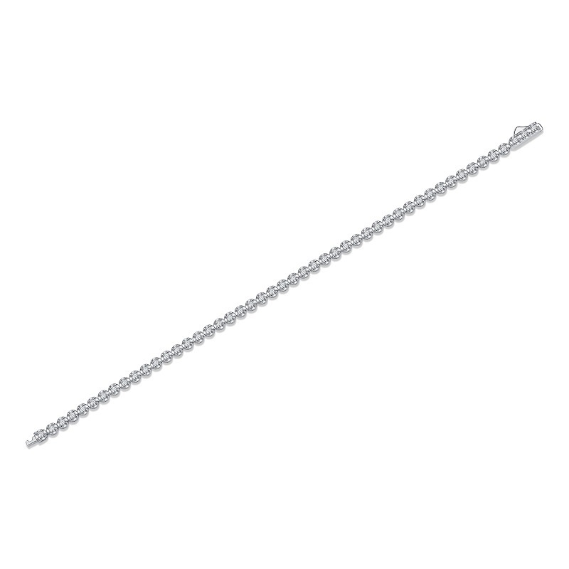 S925 Silver Moissanite Christmas Bracelet