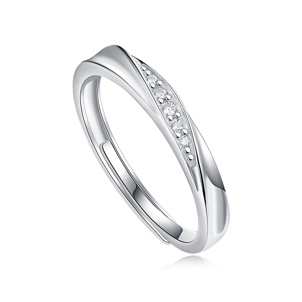 S925 Sterling Silver Moissanite Couple's Rings