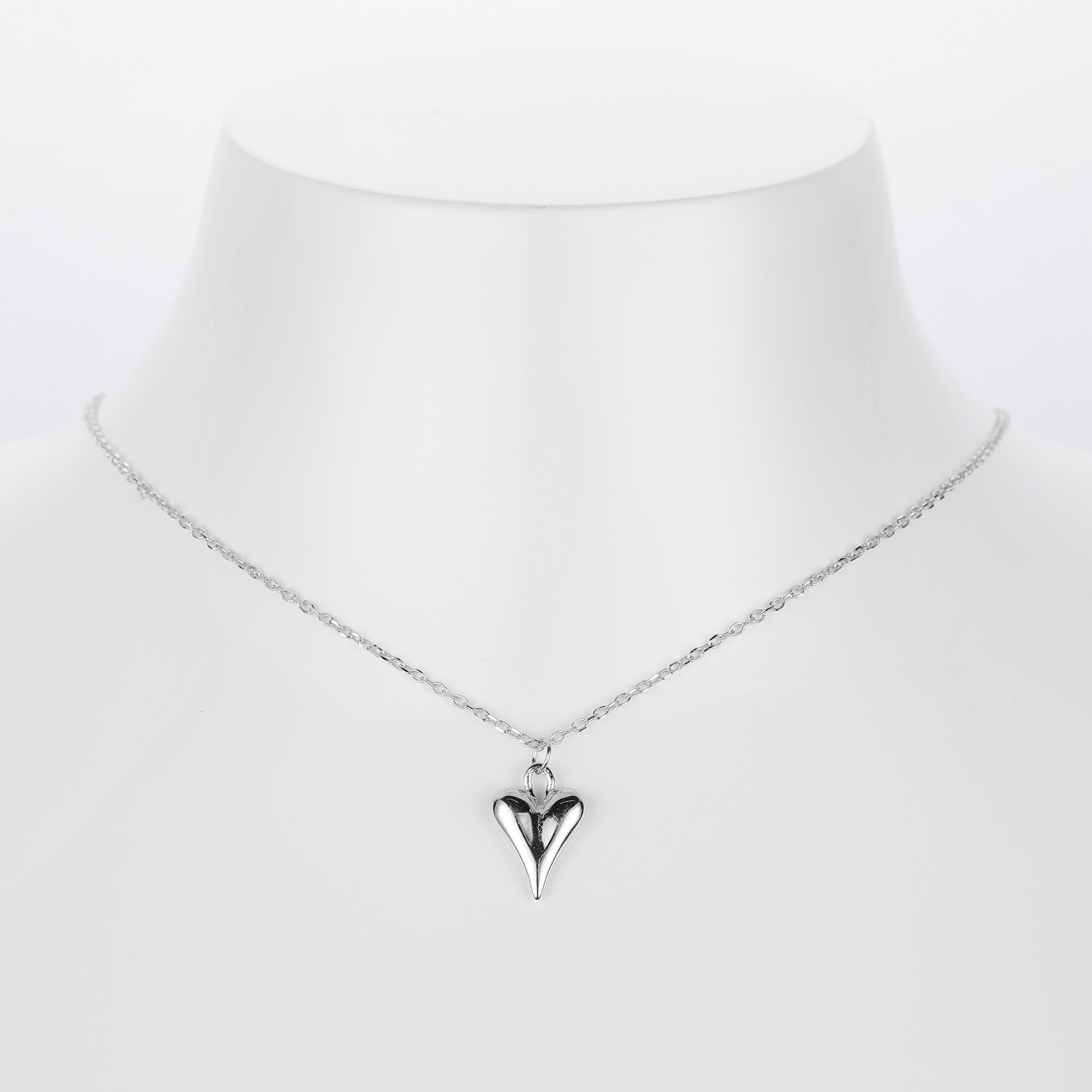S925 Sterling Silver Heart Necklace