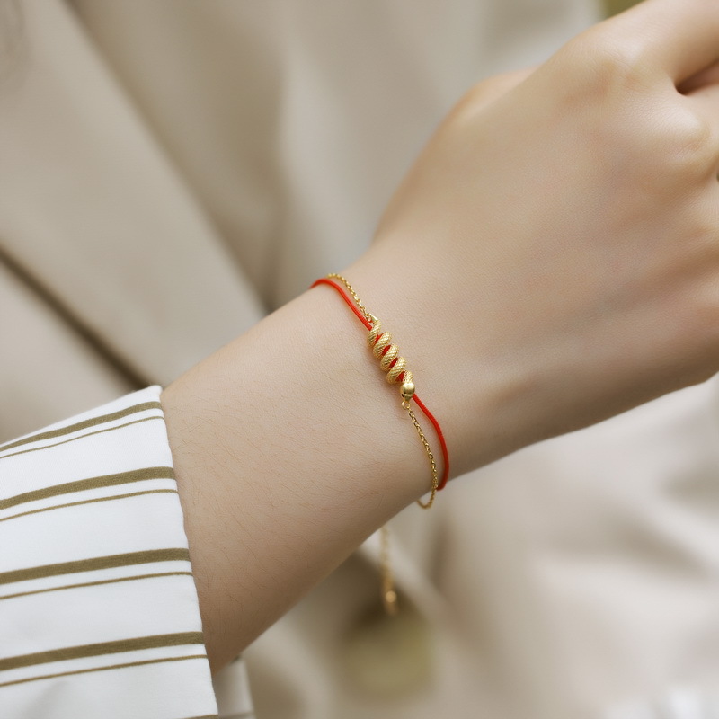 S925 Sterling Silver Red Braided Bracelet for the Year of the Snake