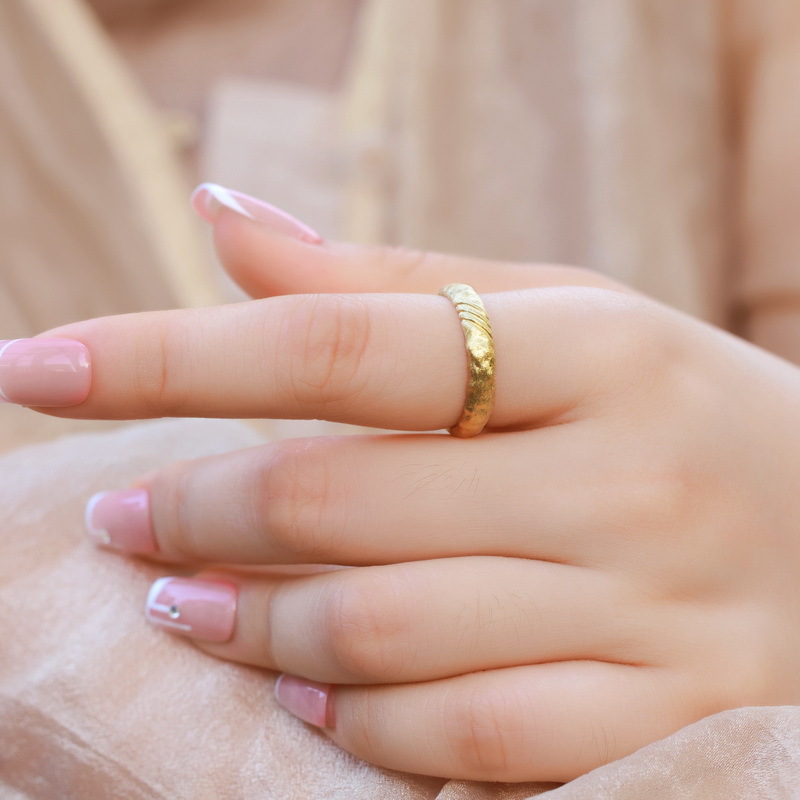 S925 Sterling Silver Gold Plated Ring