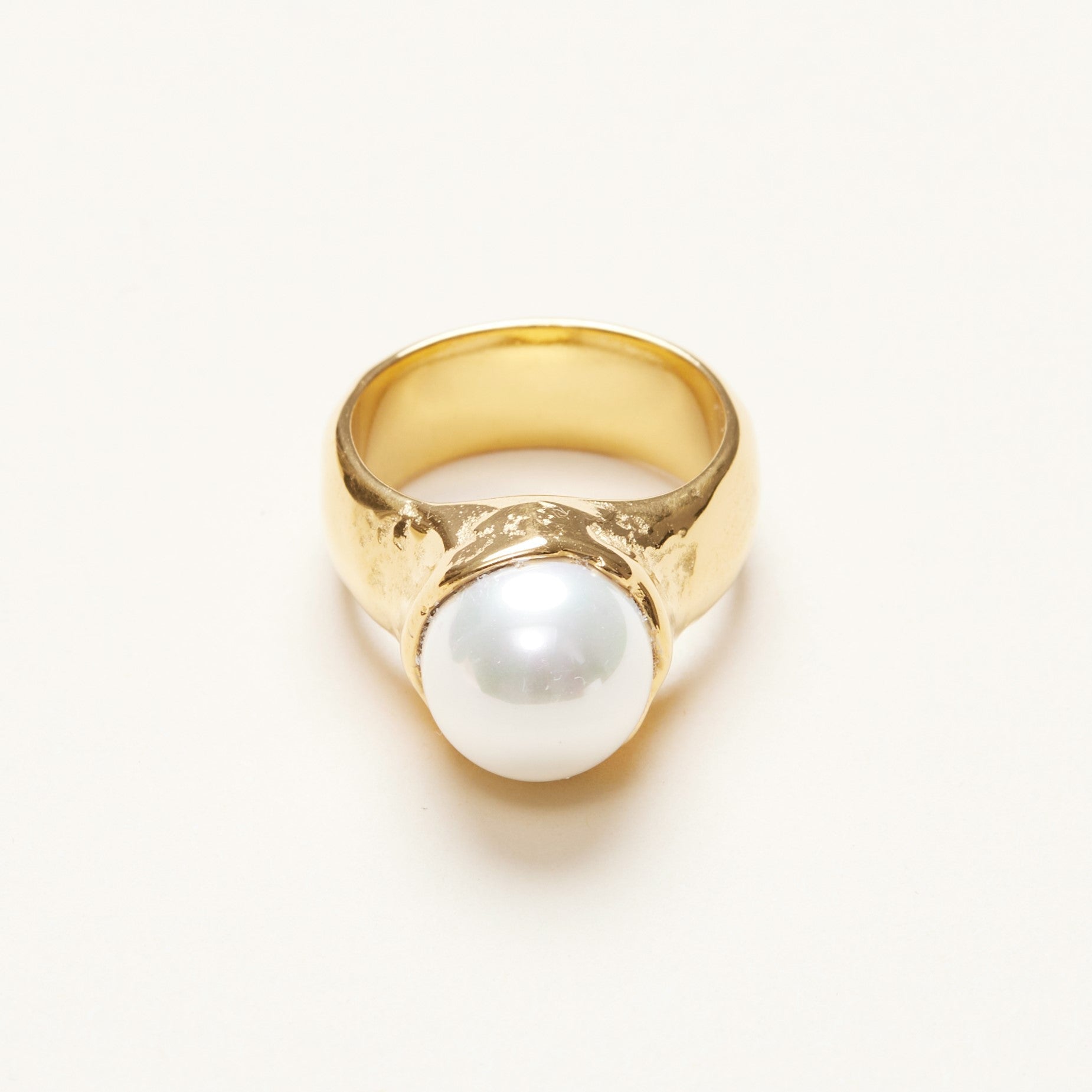Vintage Pearl Signet Ring