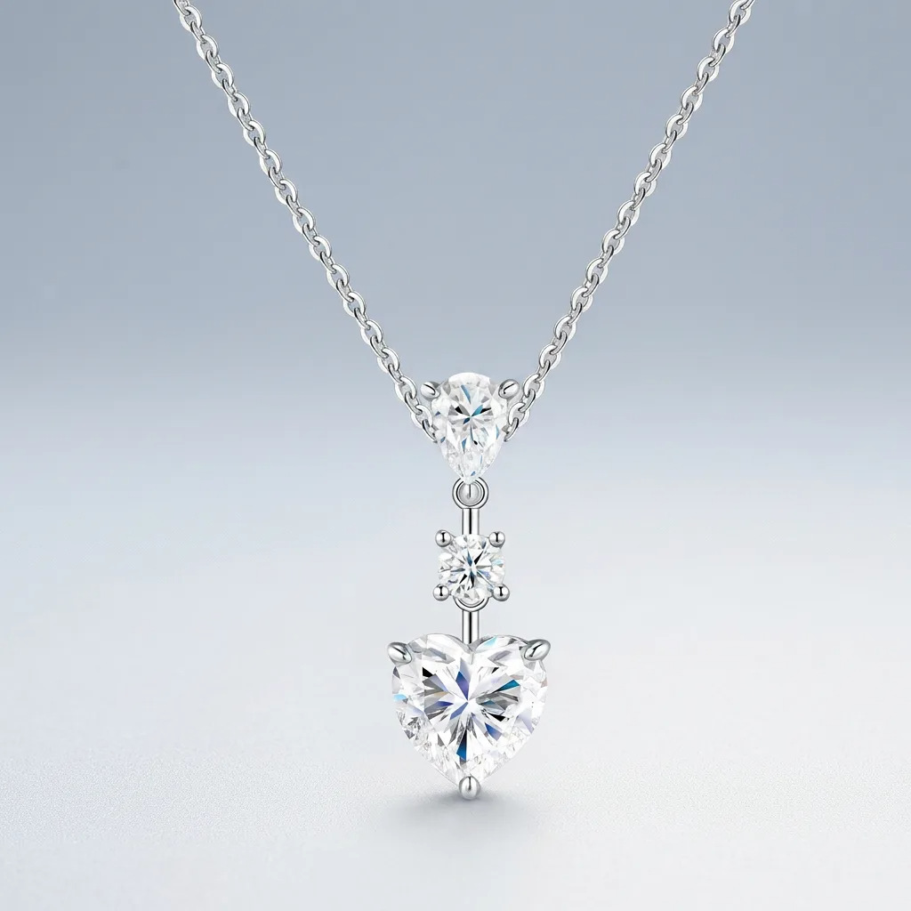 S925 Silver Moissanite Necklace