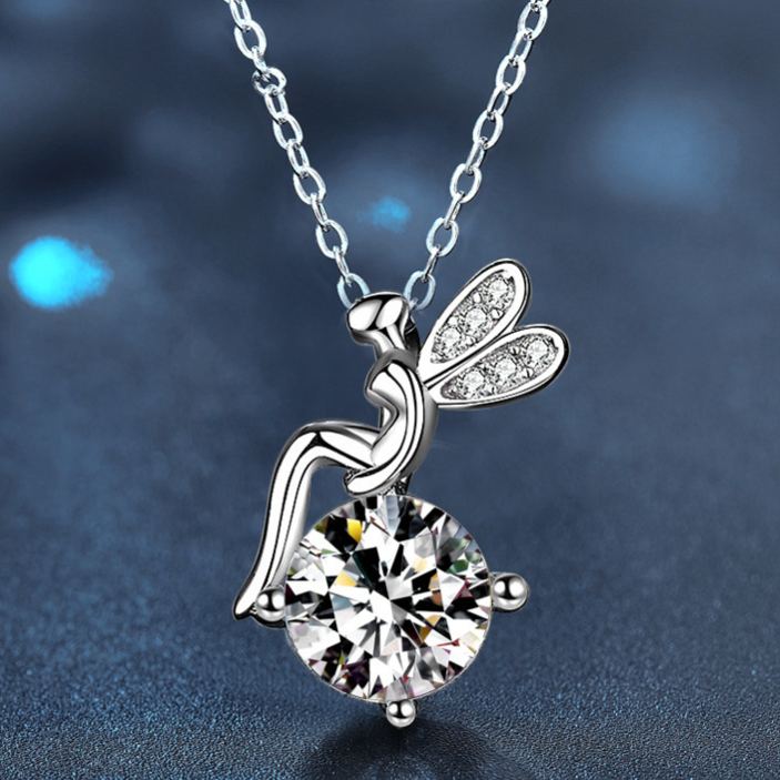 S925 Sterling Silver Moissanite FARCENT Pendant Necklace