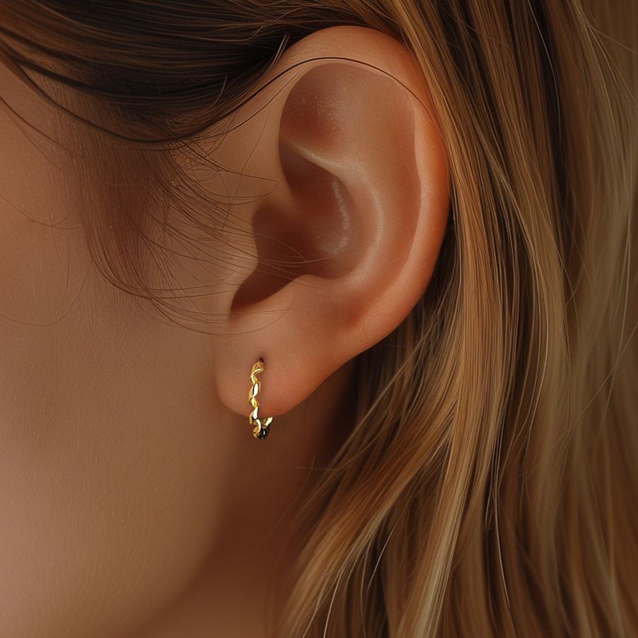 S925 Sterling Silver Round Hoop Earrings