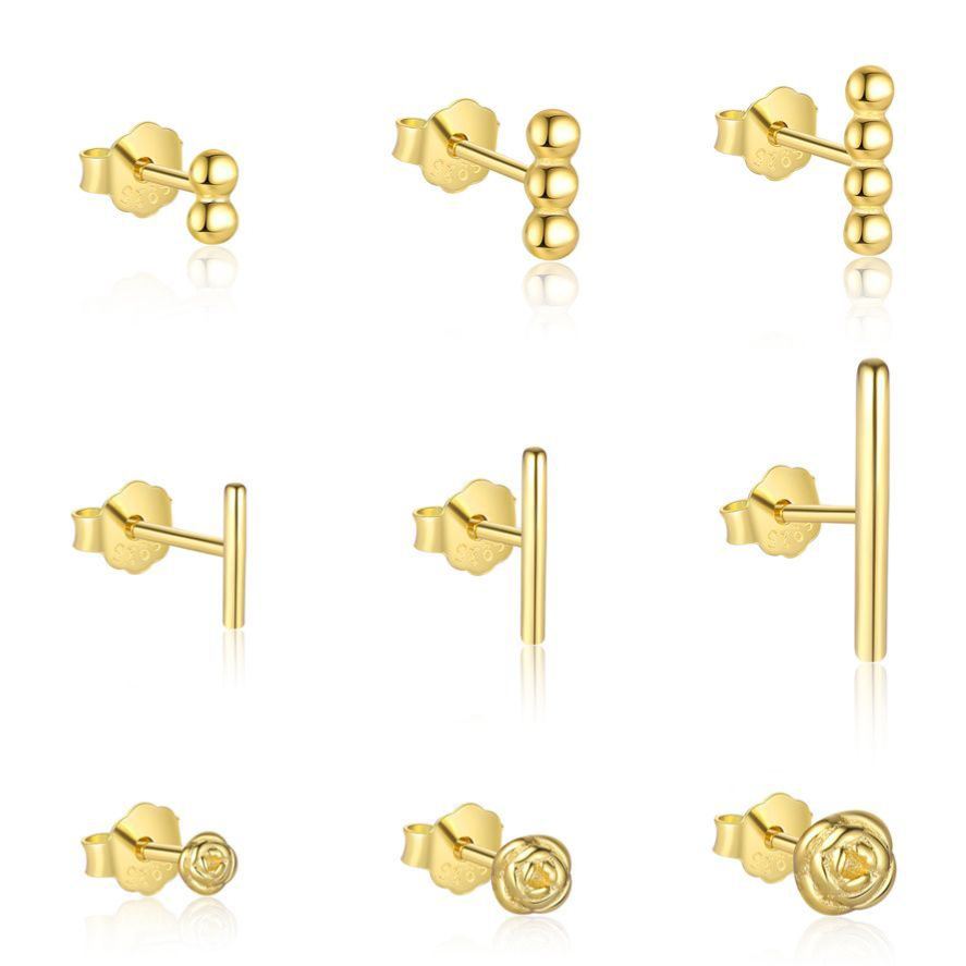S925 Sterling Silver Stud Earrings