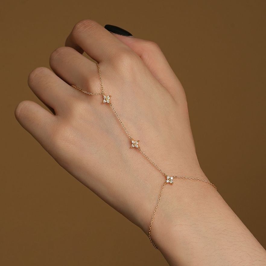 S925 Sterling Silver and Zircon Bracelet