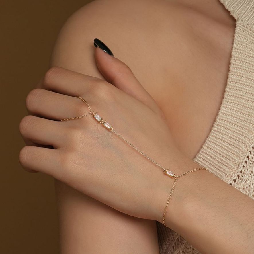 S925 Sterling Silver and Zircon Bracelet