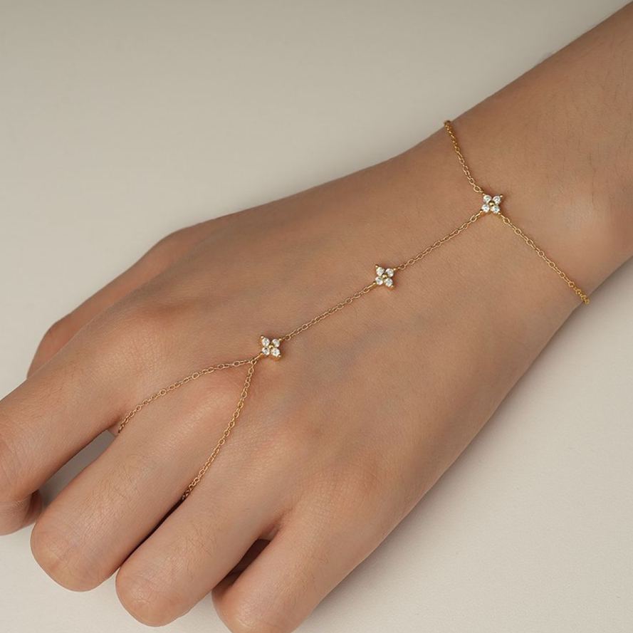 S925 Sterling Silver and Zircon Bracelet