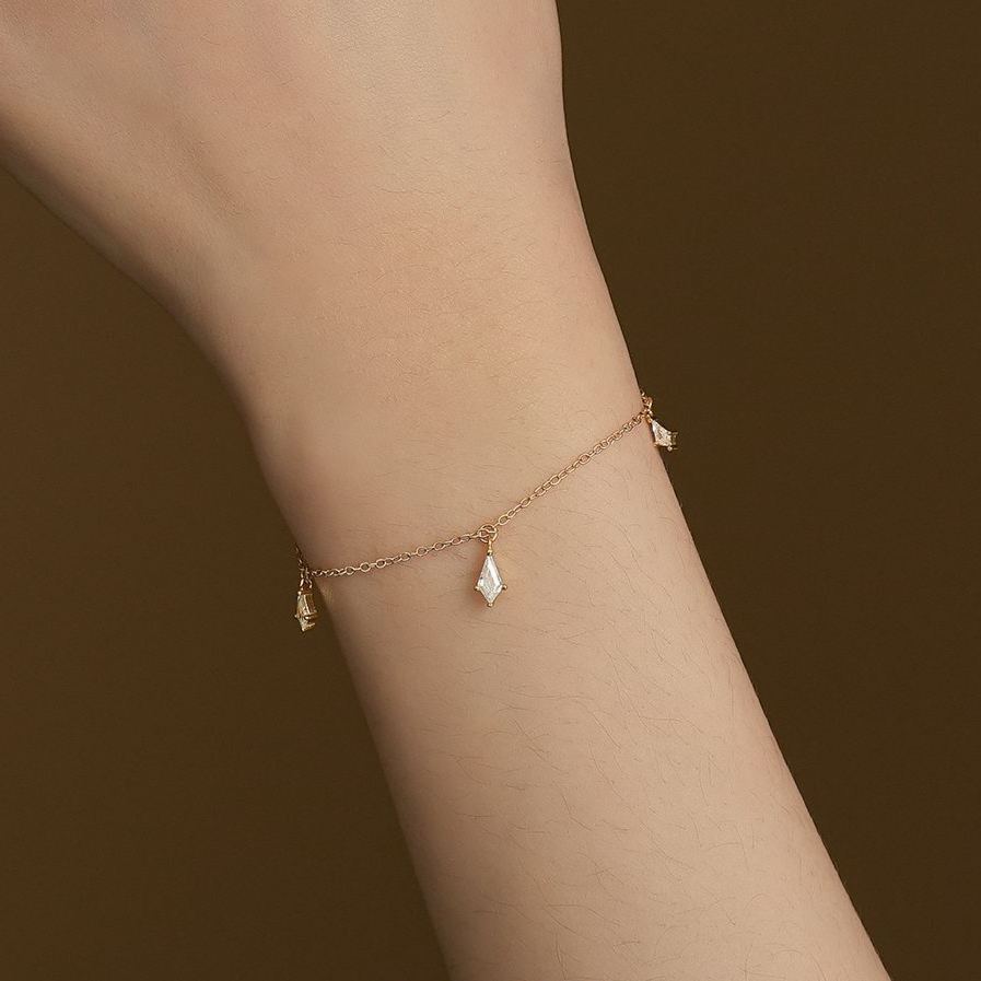 S925 Sterling Silver Bracelet with Zirconia
