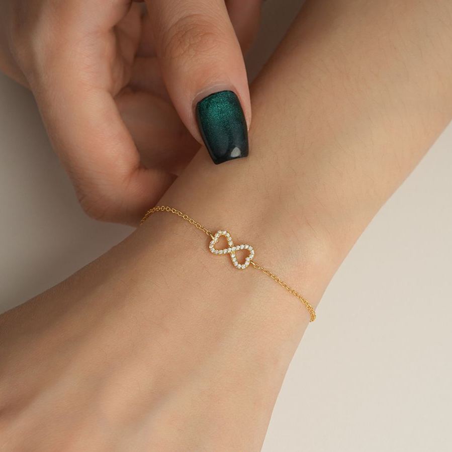 S925 Sterling Silver Bracelet with Zirconia