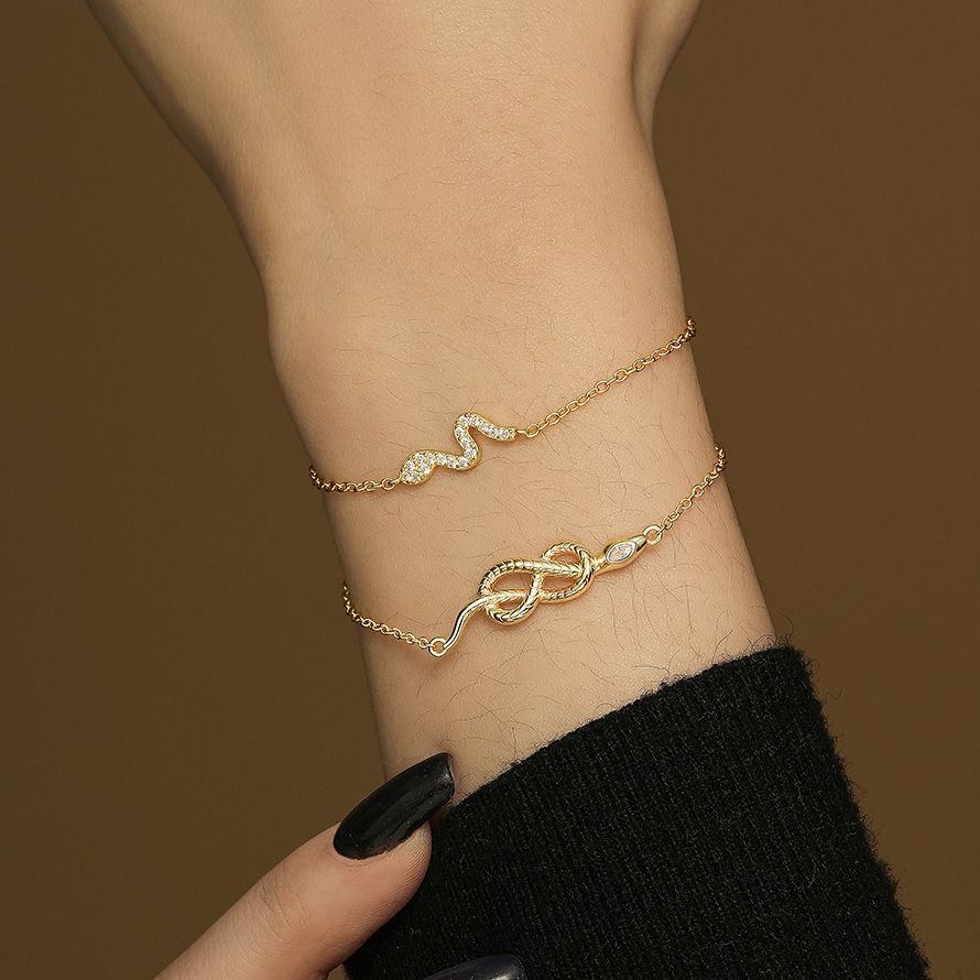 S925 Sterling Silver Bracelet Set with Zirconia