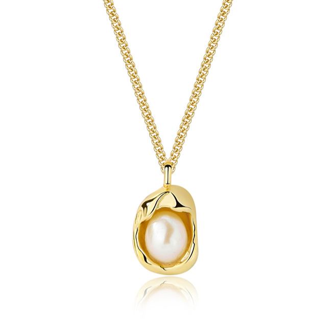 S925 Sterling Silver Pearl Necklace