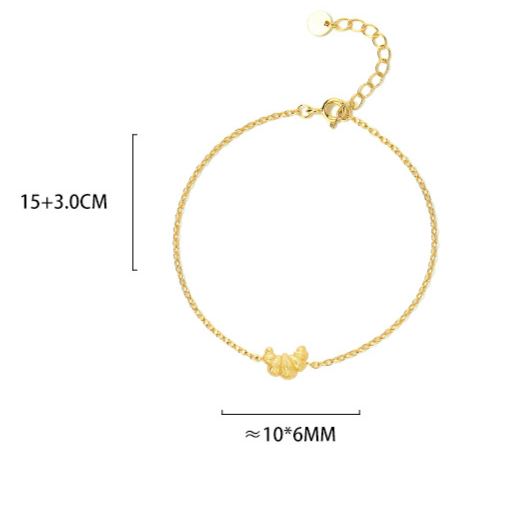 S925 Sterling Silver Croissant Necklace Set