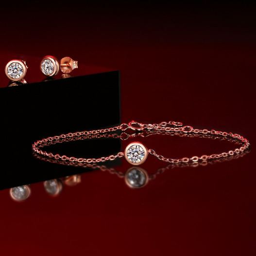 925 Sterling Silver Moissanite Bracelet