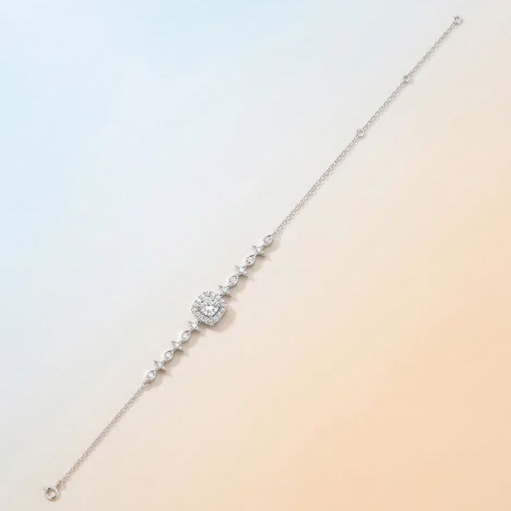 S925 Silver Moissanite Bracelet