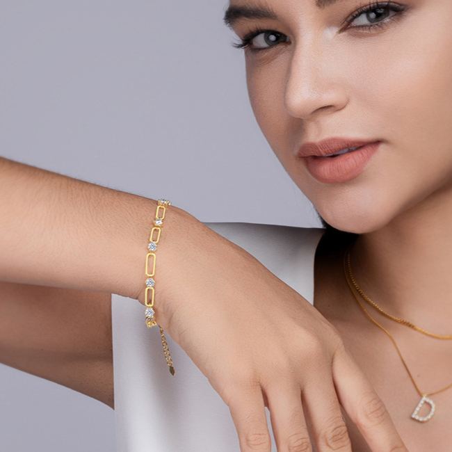 S925 Silver Moissanite Bracelet